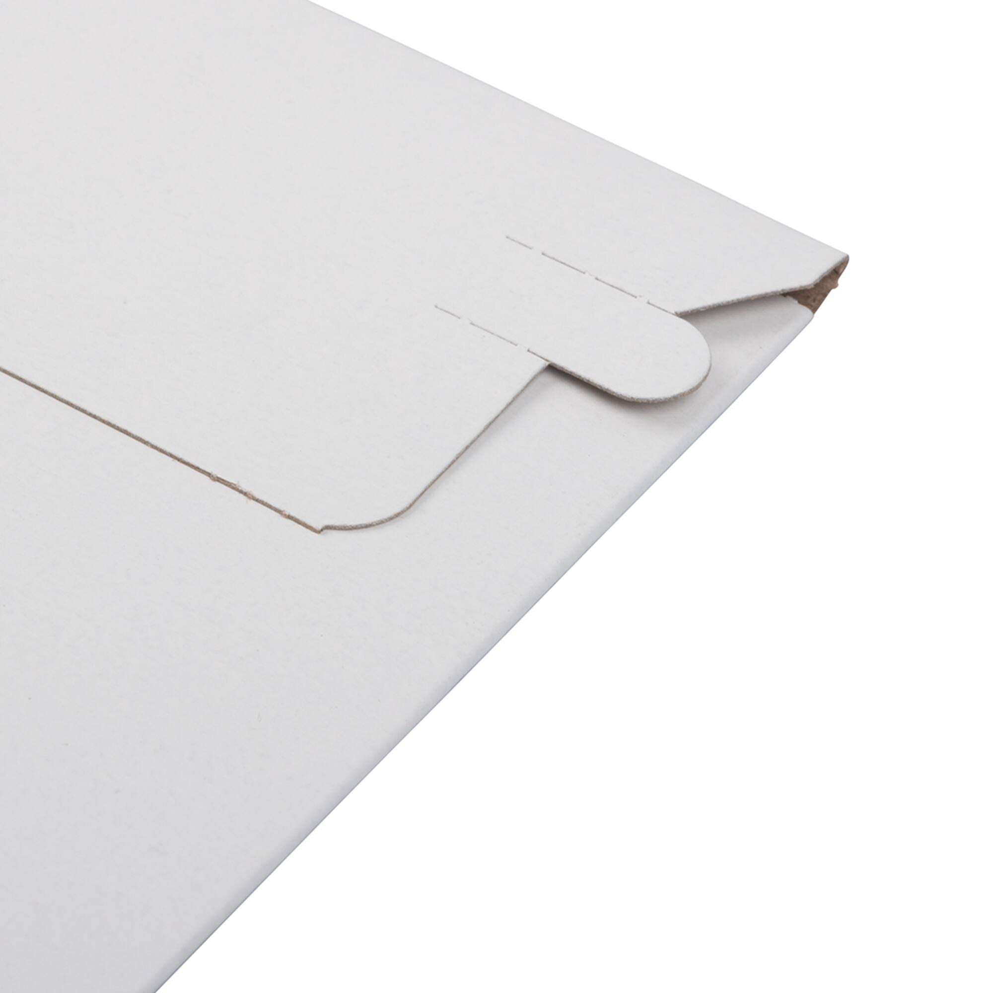 JAM Paper 6" x 6" White Flat Photo Mailer Peel & Seal Closure Envelopes, 6ct.